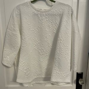 Tuckernuck white floral sweatshirt